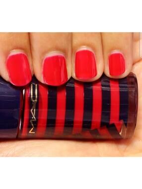 MAC Hey Sailor Nail Polish TOUCH OF RED *Rare* BNWOB